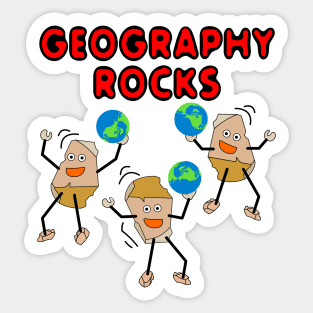 Geography Rocks Sticker